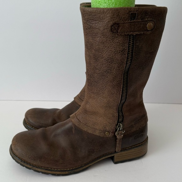 Clarks Kelpie Blaze Brown Leather Girls Winter Boot Child’s Size 1.5 - Picture 7 of 8